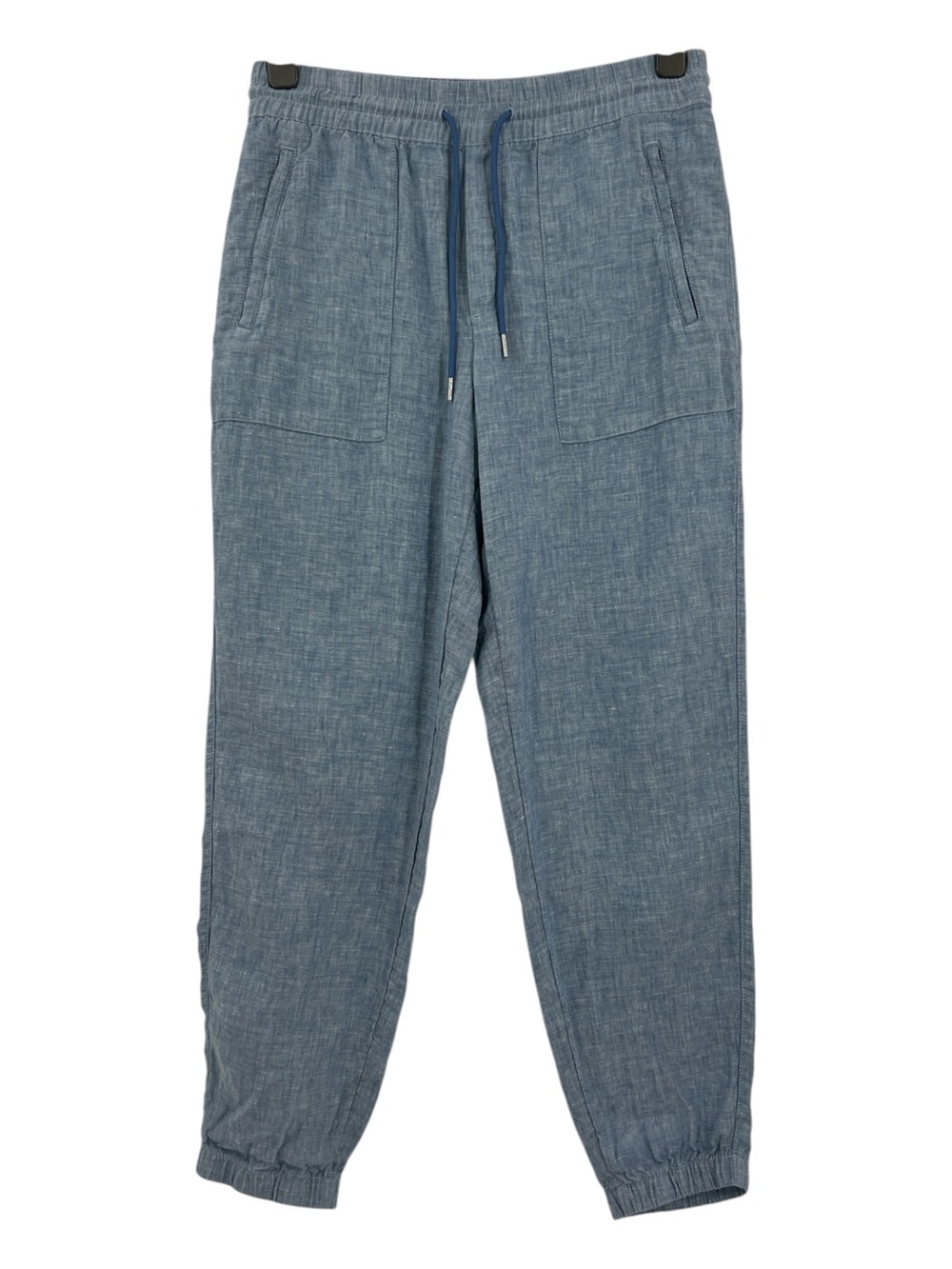 Athleta Retreat Linen Jogger Cool lightweight Pants in Chambra Blue 6